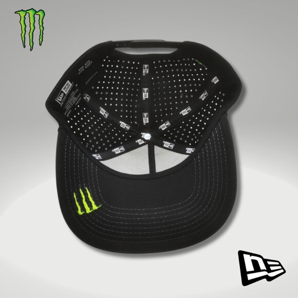 Hat Snapback New Era Black Ventilated Black Rope Adjustable Box & Sticker - Picture 3 of 5